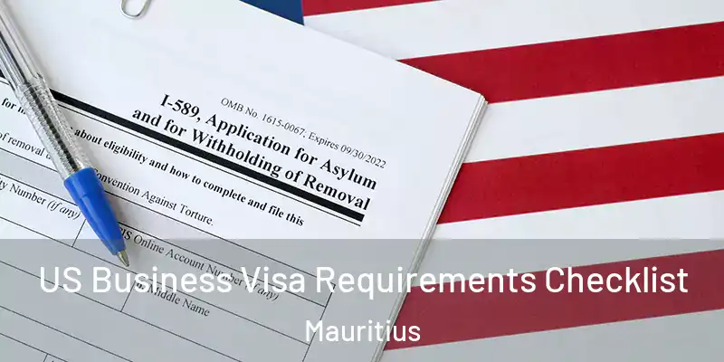  US Business Visa Requirements Checklist Mauritius
